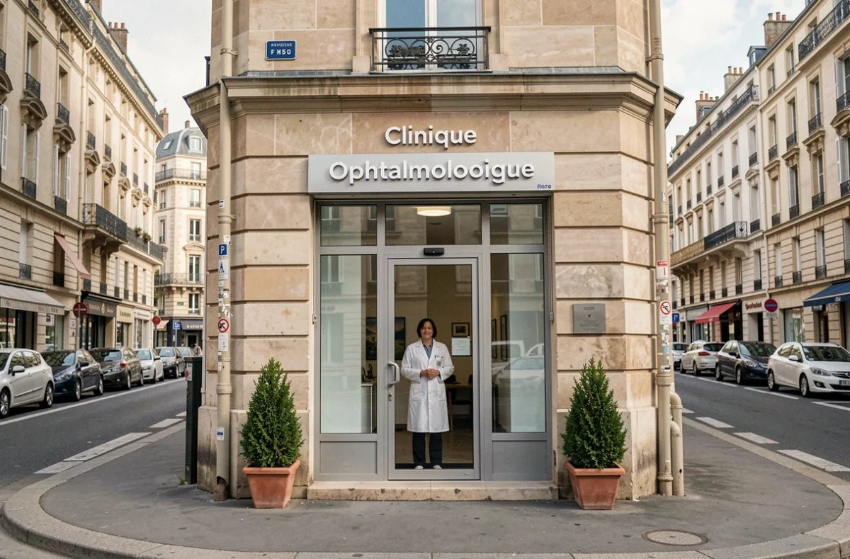 Façade extérieure de la Clinique Ophtalmologique Thiers à Bordeaux